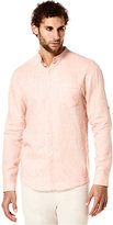 Thumbnail for your product : Cubavera Linen Banded Collar Shirt