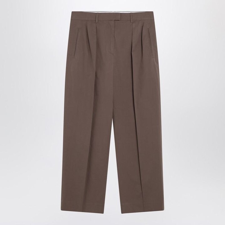 The Row Taupe Trousers