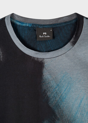 Paul Smith Men's 'Brush Stroke' Print Cotton T-Shirt