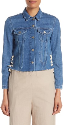French Connection Lace-Up Side Denim Jacket