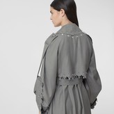 Thumbnail for your product : Burberry Crystal Ringpierced Wool Reconstructed Trench Coat