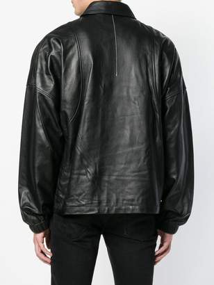 Helmut Lang zipped leather jacket