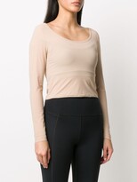 Thumbnail for your product : Filippa K Soft Sport Cropped Long-Sleeved Dance Top