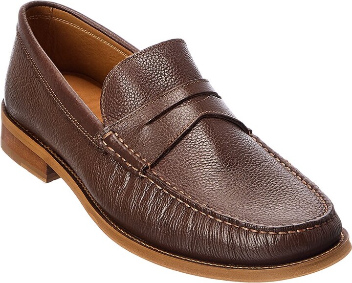 mens soft leather slip on shoes