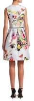Thumbnail for your product : Monique Lhuillier Dotted Bouquet Sleeveless Dress