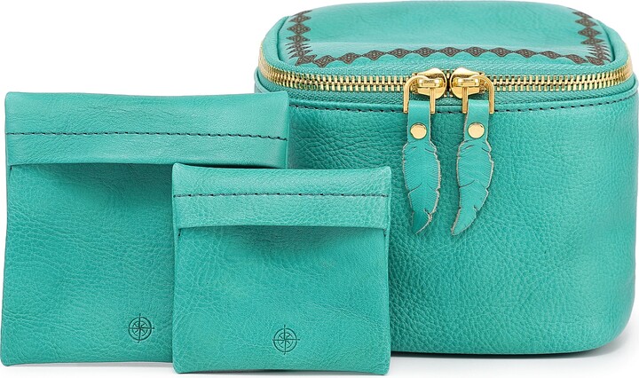 Old Trend Celosia Genuine Leather Cube Jewelry Case