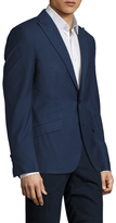 Thumbnail for your product : Antony Morato Solid Blue Peak Lapel Sportcoat