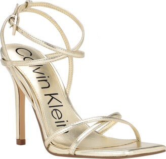 Calvin Klein Women's Tegin Strappy Dress High Heel Sandals Women's Shoes -  ShopStyle