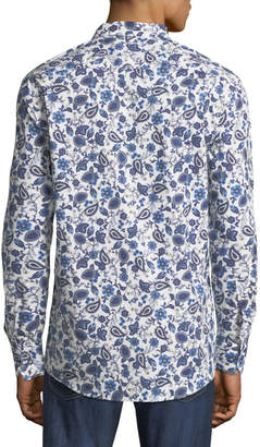 Duchamp Floral Paisley Sport Shirt