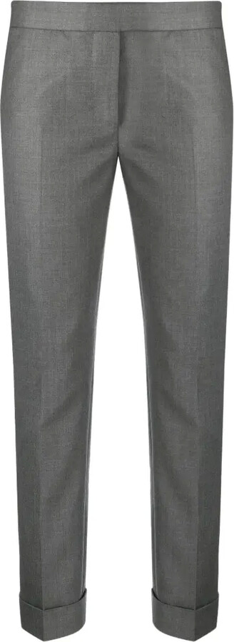 Thom Browne Cropped Wool Skinny Trousers