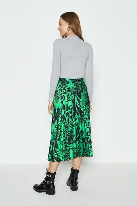 Coast Woven Pleated Midi Skirt