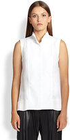 Thumbnail for your product : Brunello Cucinelli Silk Organza Trapeze Top