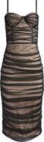 Thumbnail for your product : Alice + Olivia Damia Ruched Bustier Midi Dress