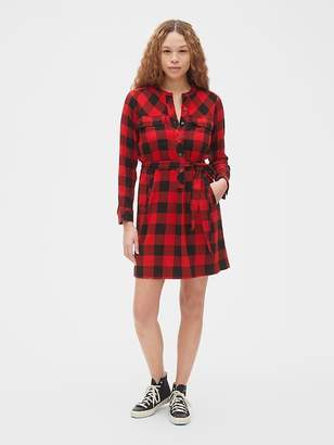 gap flannel dress