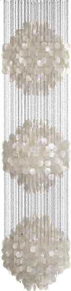 VerPan ApS Fun 3DM Chandelier in White Size: 3 light