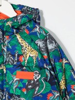 Thumbnail for your product : Kenzo Kids Botanical-Print Hooded Jacket