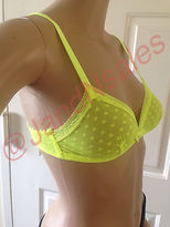 Thumbnail for your product : Juicy Couture Ultra Yellow Lace Heart Bralette - 9JMS1320 - Size - S