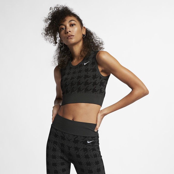 Nike Women's Cropped Houndstooth Tank Made In Italy - ShopStyle Activewear  Tops