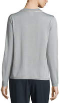 Thumbnail for your product : Lafayette 148 New York Double Scoop-Neck Silk-Blend Sweater