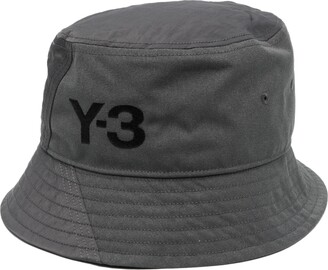 Y-3 Logo-Print Panelled Bucket Hat