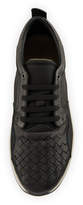 Thumbnail for your product : Bottega Veneta Men's Intrecciato Leather Low-Top Sneakers