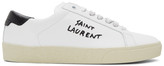Thumbnail for your product : Saint Laurent White Calfskin Court Classic Sneakers