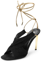 Thumbnail for your product : Diane von Furstenberg Angel Gold Wrap Sandal