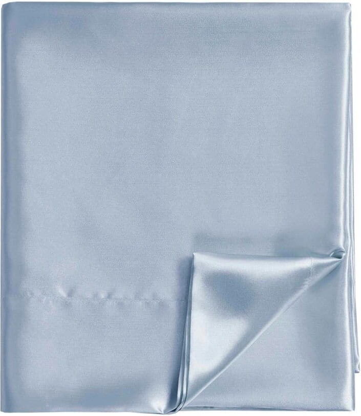 LCEPURE TRADE INC Home Decor OEKO-TEX Certified 6-Piece Satin Sheet Set Wrinkle Free, Smooths Out Frizzy Hair While Sleeping, King, Blue