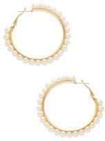 Thumbnail for your product : RJ Graziano Faux Pear Hoop Earrings