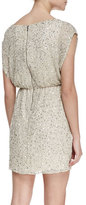 Thumbnail for your product : Alice + Olivia Nelson Sequined Silk Blouson Dress