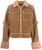 Thumbnail for your product : Han Kjobenhavn Faux fur-trim corduroy jacket