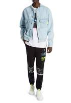 Thumbnail for your product : Marcelo Burlon County of Milan Graphic Bleached Denim Jacket
