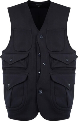 Engineered Garments Hooded Short Vest in Black - ShopStyle Outerwear