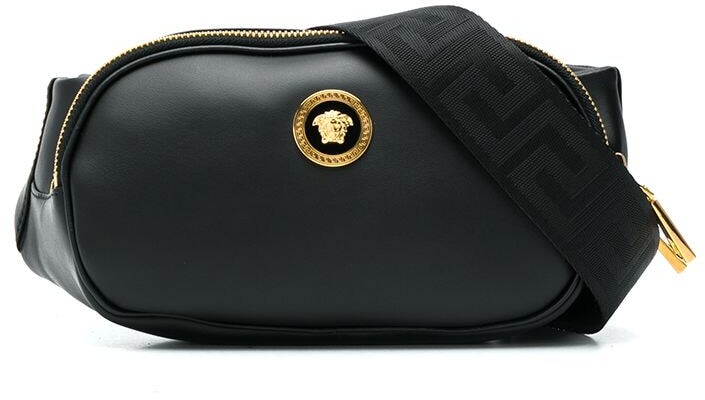 medusa stud leather belt bag