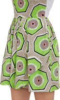 Thumbnail for your product : Carven Kiwi-Print A-Line Dress