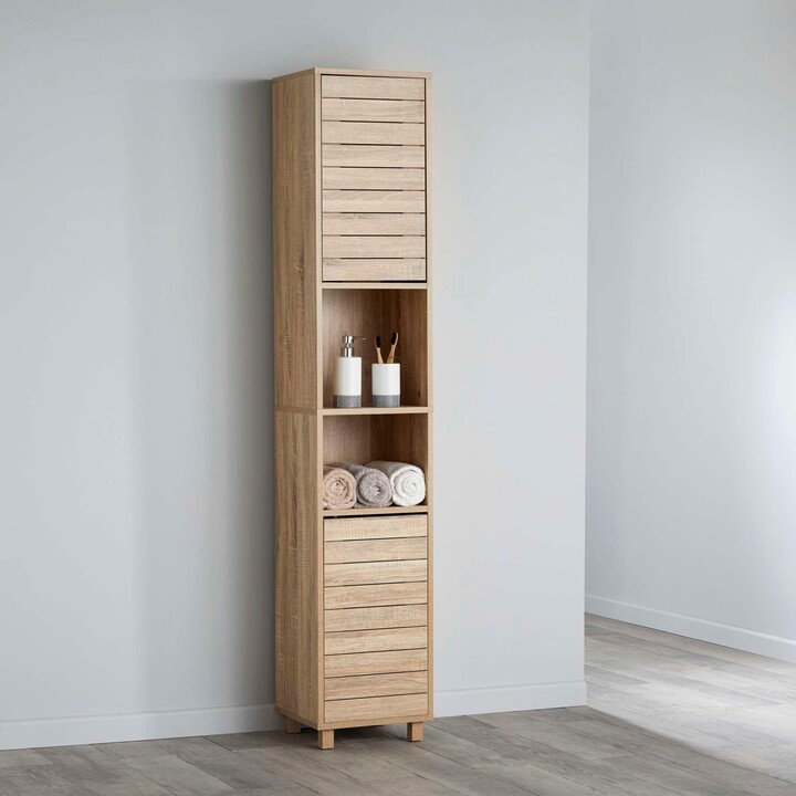 House and Homestyle Wood Effect Bathroom Storage Tallboy