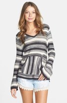 Thumbnail for your product : Billabong 'Bent Waves' Stripe V-Neck Pullover (Juniors)