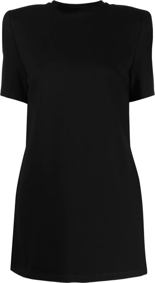 Area crystal-embellished slit T-shirt dress