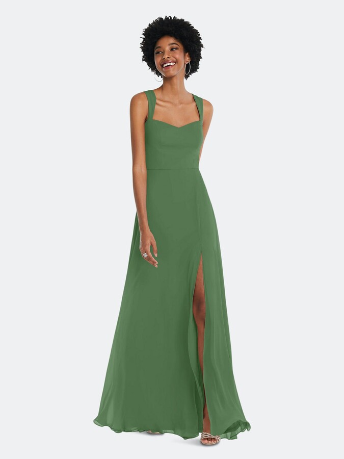 Dessy Collection Contoured Wide Strap Sweetheart Maxi Dress - ShopStyle