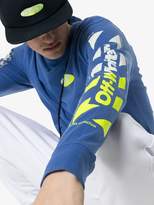 Thumbnail for your product : Off-White striped sleeve logo top