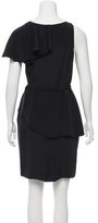 Thumbnail for your product : Chris Benz Silk Ruffle-Accented Dress