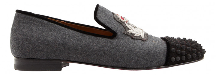 grey mens louboutins