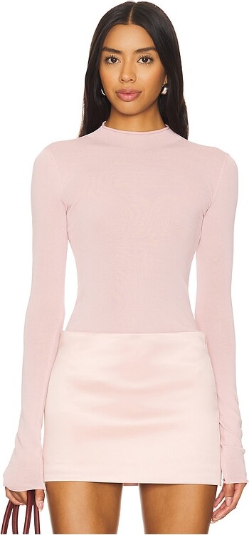 Camila Coelho Pauline Mock Neck Sweater
