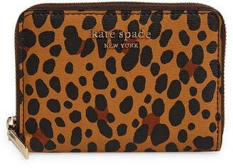 Kate Spade Spencer Leopard Zip Cardholder - ShopStyle