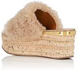 Thumbnail for your product : Chloé Women's Camille Shearling Wedge Mules