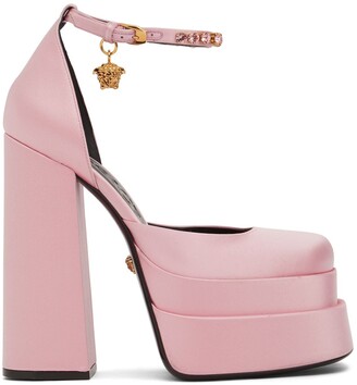 Light Pink Satin Shoes | ShopStyle