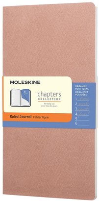 Moleskine Chapters Journal, Slim Medium, Ruled - Old Rose
