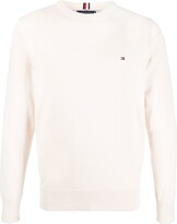 Thumbnail for your product : Tommy Hilfiger Logo-Embroidered Fine-Knit Jumper