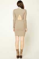 Thumbnail for your product : Forever 21 Ribbed Cutout-Back Dress