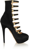 Thumbnail for your product : Charlotte Olympia Hermione suede boots